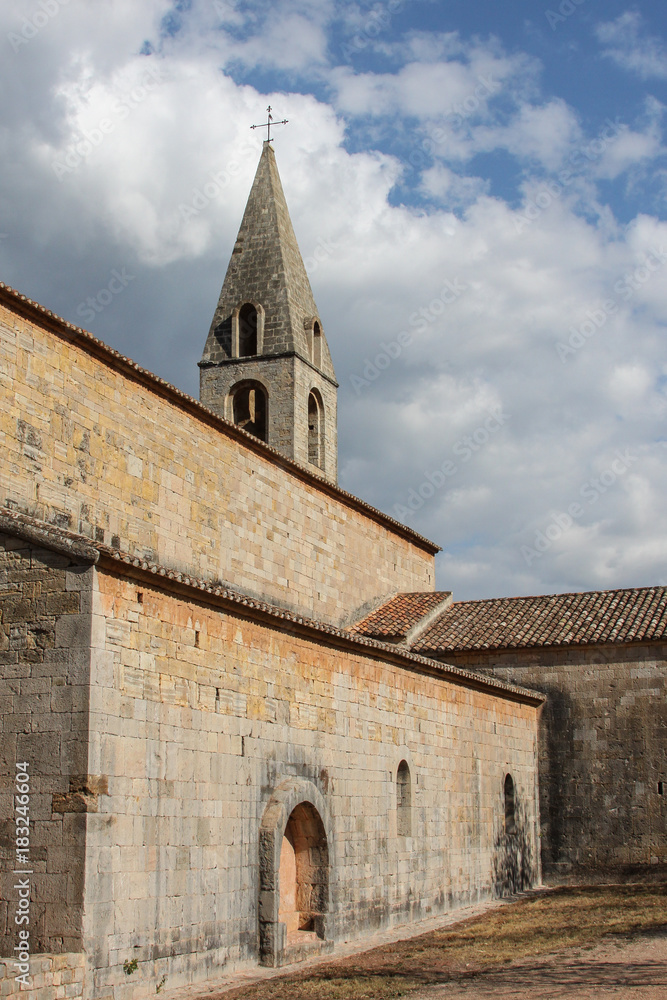 Fototapeta premium Bell tower in a French Abbey
