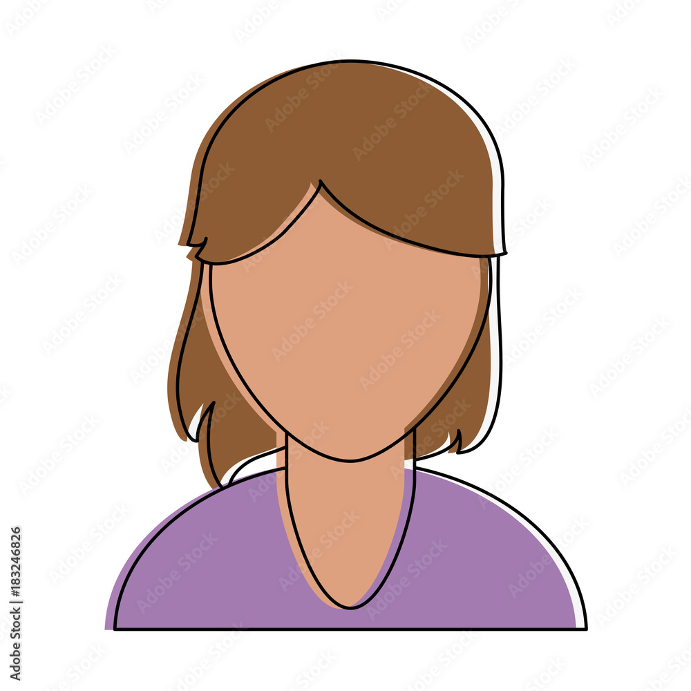 woman faceless cartoon icon vector illustration graphic design woman faceless cartoon icon vector illustration graphic design