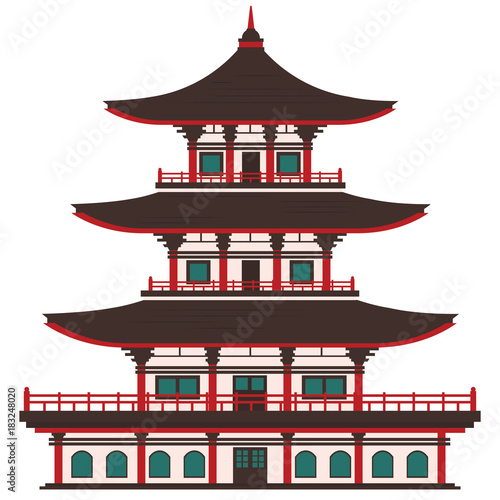 Asian temple or house, Japan