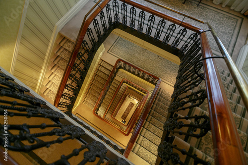 Wall Mural Spiraling Staircase
