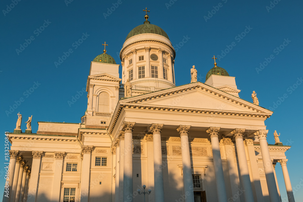 Helsinki Cathedral dominating the city skyline