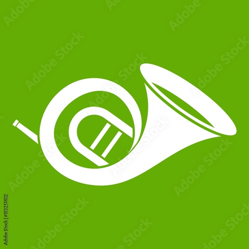 French horn icon green