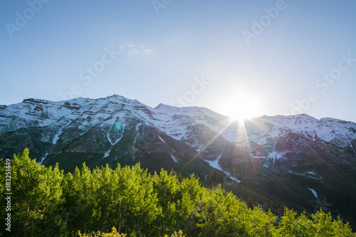 Canvas Print Timpanogos Sun Peak