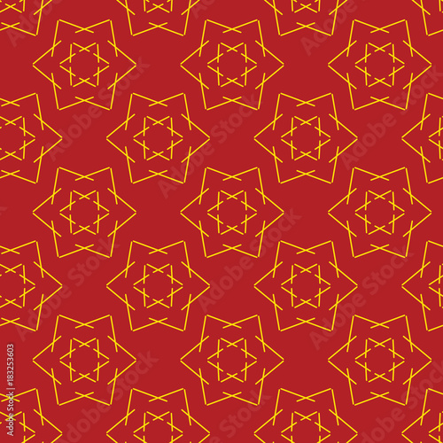 seamless pattern with stars, Chinese pattern
