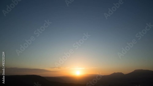 朝日のタイムラプス