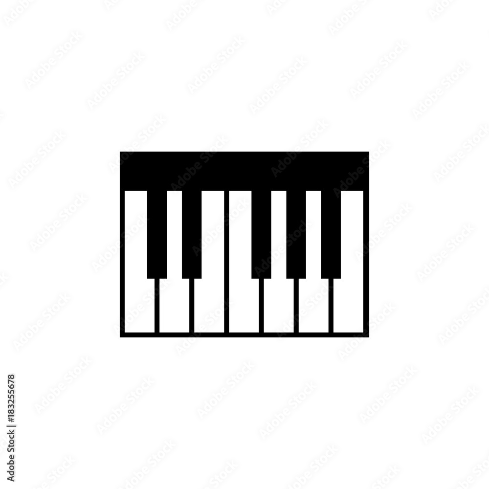 Piano Keyboard Icon. Music sign simple icon. Music element icon. Premium  quality graphic design. Signs, outline symbols collection icon for  websites, web design, mobile app Stock Vector | Adobe Stock