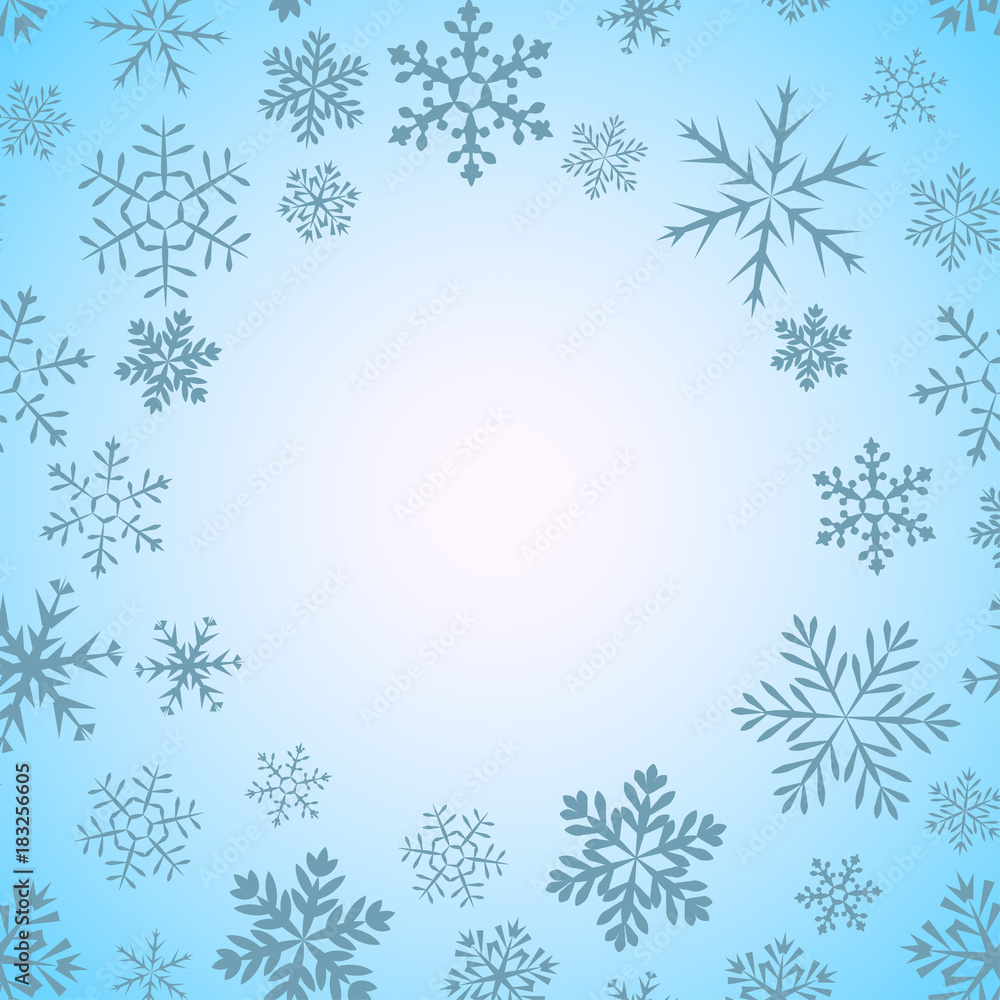 A set of simple varied geometric snowflakes A set of simple varied geometric snowflakes