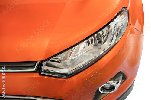 Modern and luxury car headlights. Exterior detail. © v74
