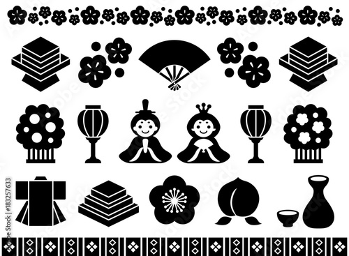 ひな祭り　広告　イラスト