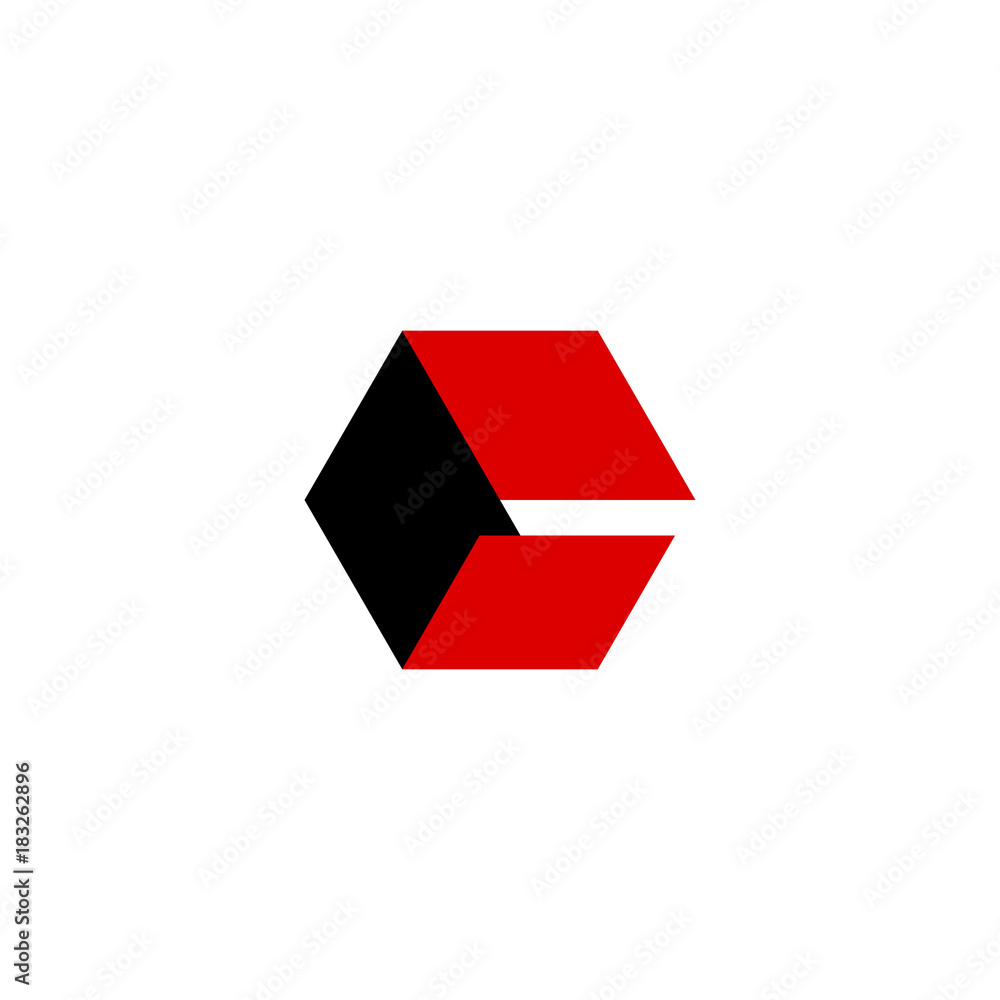 Polygon C Letter Initial Logo Vector Polygon C Letter Initial Logo Vector