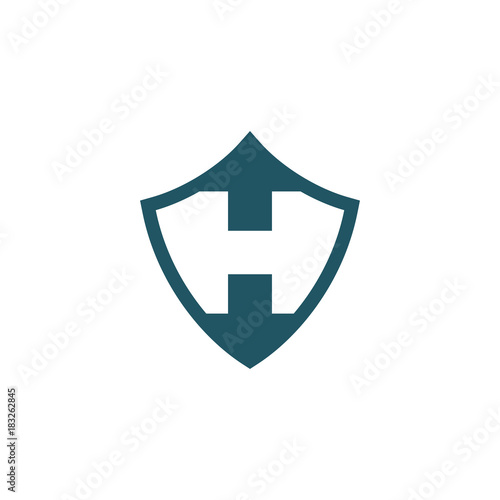 Free Download H Letter Initial on Shape Polygon Logo Vcctor - GFXLoad