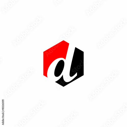 Red and Black Abs Letter Initial Logo Vector