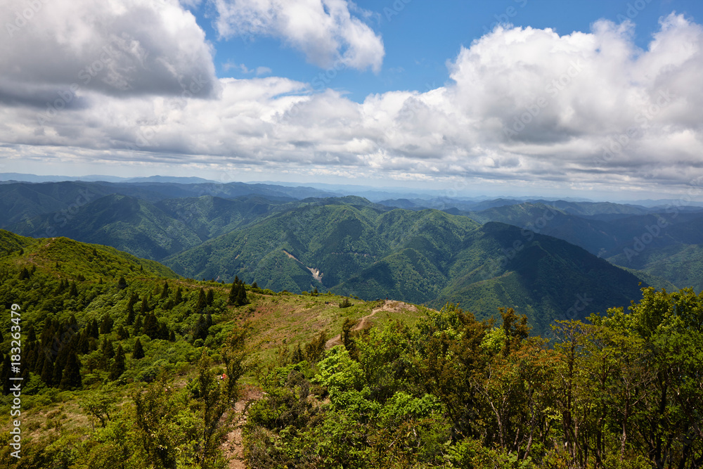 武奈ヶ岳からの風景