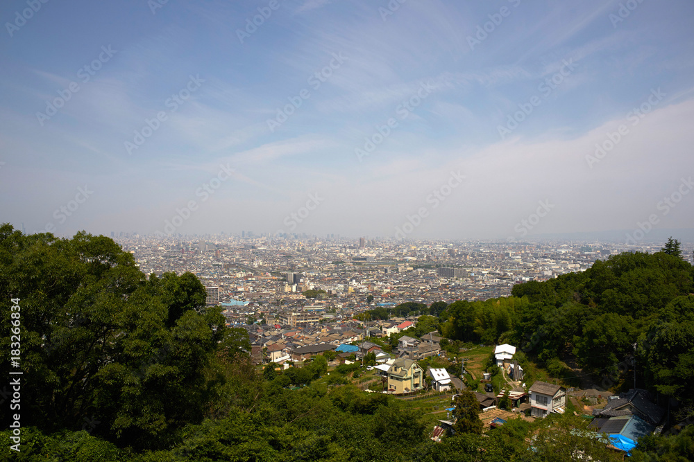生駒山からの大阪の遠景