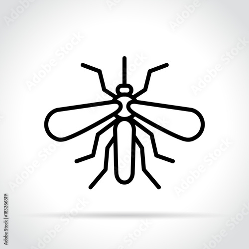 mosquito icon on white background