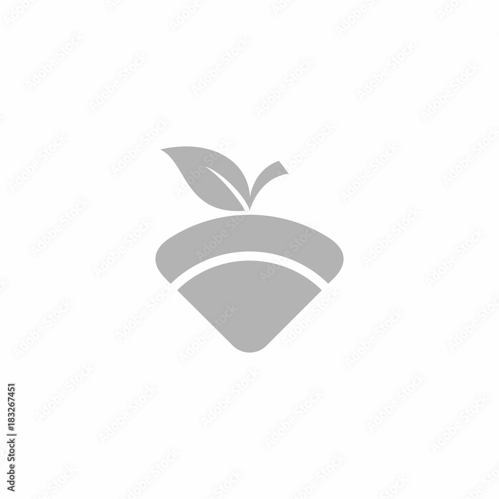 Naklejka premium Fruit Icon Logo Vector