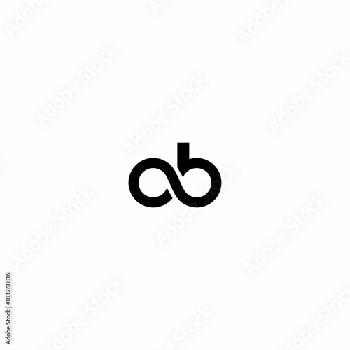 Initial Letter with Infinity Symbol Logo Vector