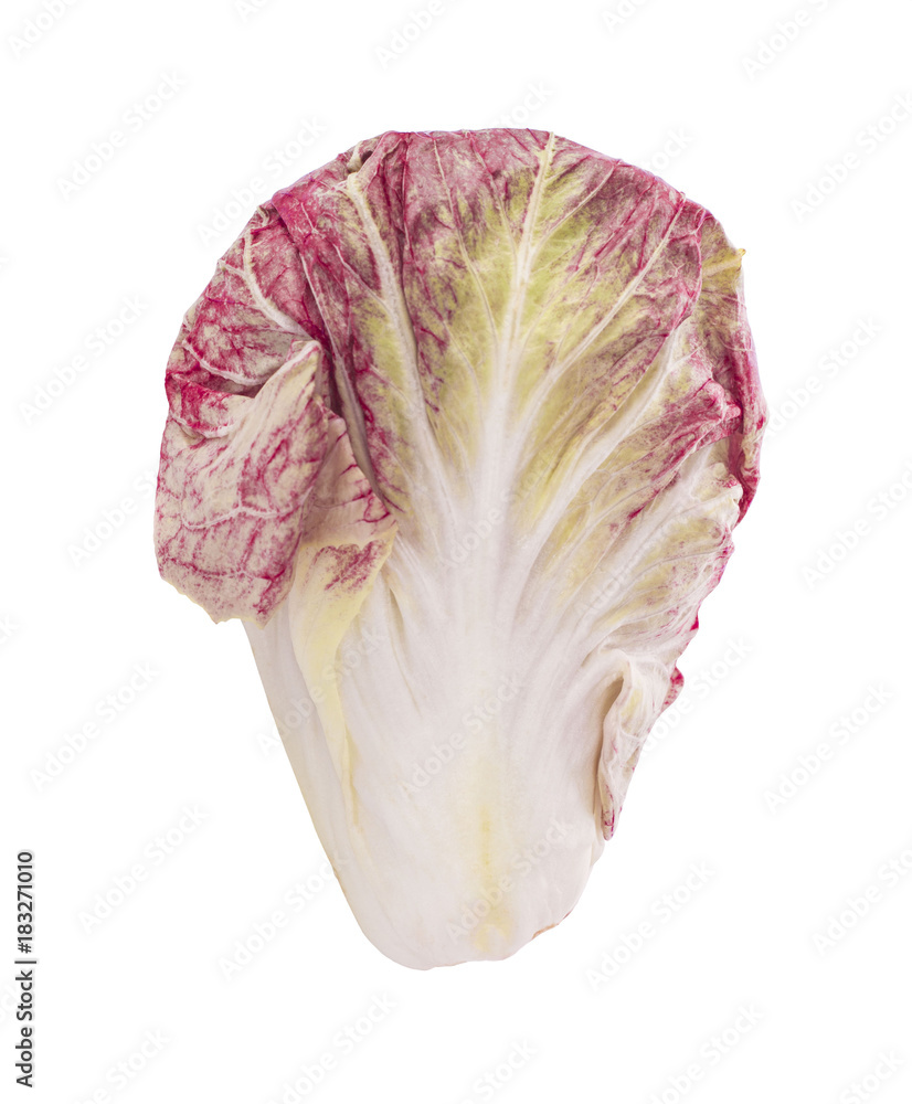 Fototapeta premium Radicchio, red salad isolated on white background