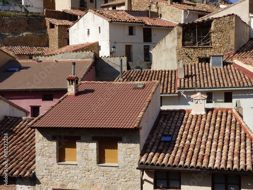 Pitarque, localidad de la provincia de Teruel en Aragon, España