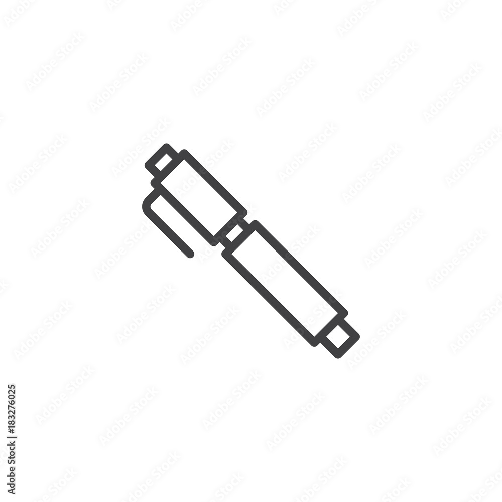 Office pen line icon Office pen line icon