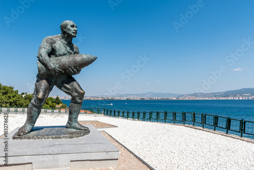 Statue of famous Turkish Corporal, Seyit Cabuk