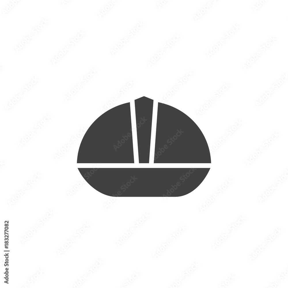 Safety helmet icon vector, filled flat sign, solid pictogram isolated on white. Protective hard hat symbol, logo illustration. Safety helmet icon vector, filled flat sign, solid pictogram isolated on white. Protective hard hat symbol, logo illustration.