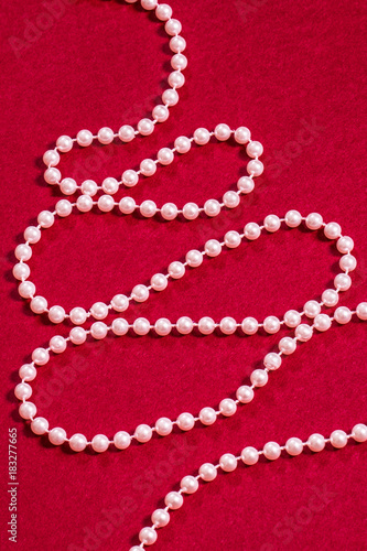 Beads on Red