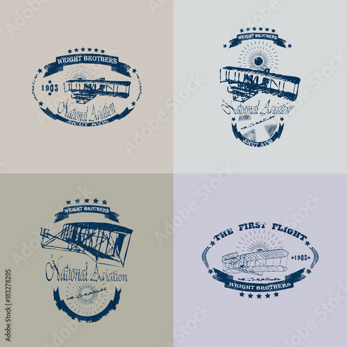 Foto Wb_retro_labels_set