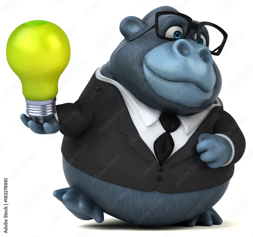 Fun gorilla - 3D Illustration Fun gorilla - 3D Illustration
