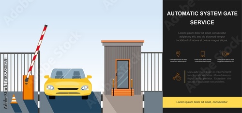 Automatic system gate for security.	