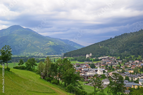 View of Kaprun city in Austria