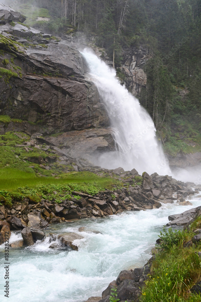 Waterfall in the woods near Kaprun, Austria Waterfall in the woods near Kaprun, Austria