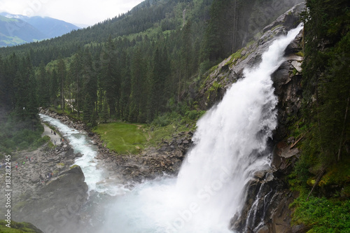 Waterfall in the woods near Kaprun  Austria