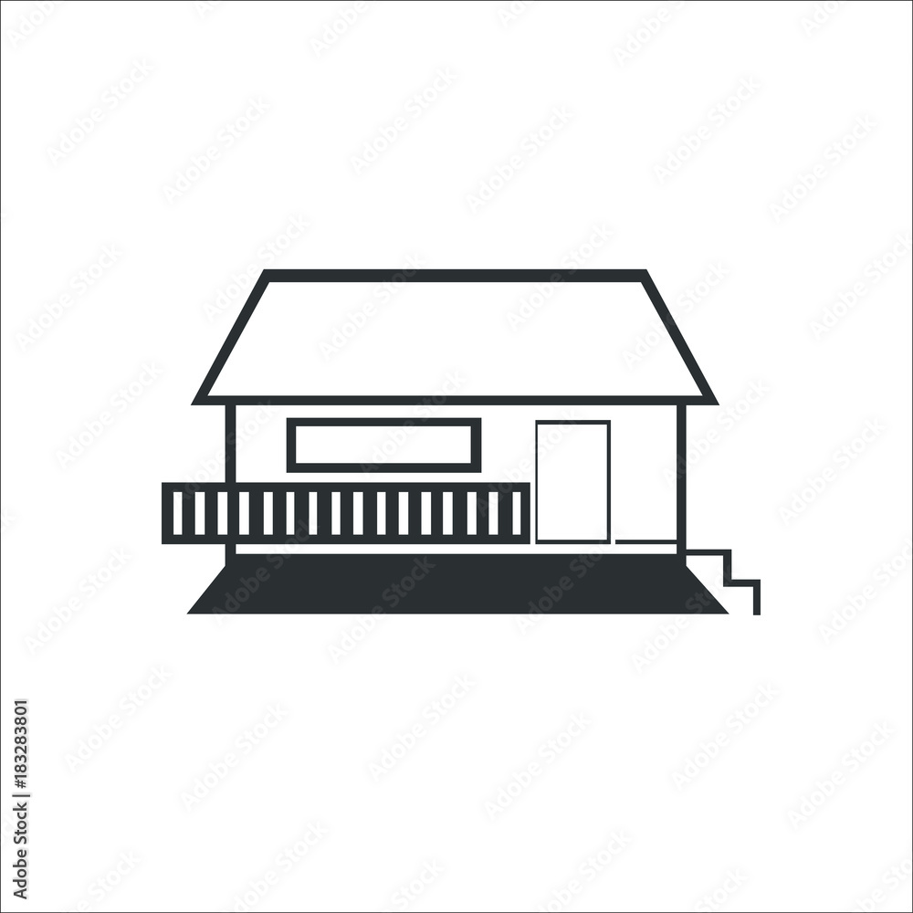 Building icon. House
