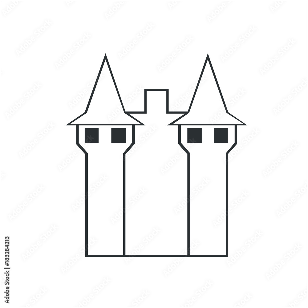 Castle icon. Vector Illustration Castle icon. Vector Illustration