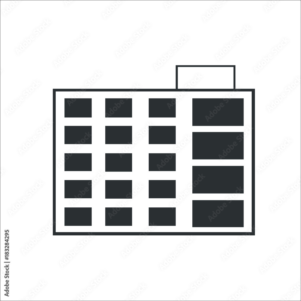 Building icon. House Building icon. House