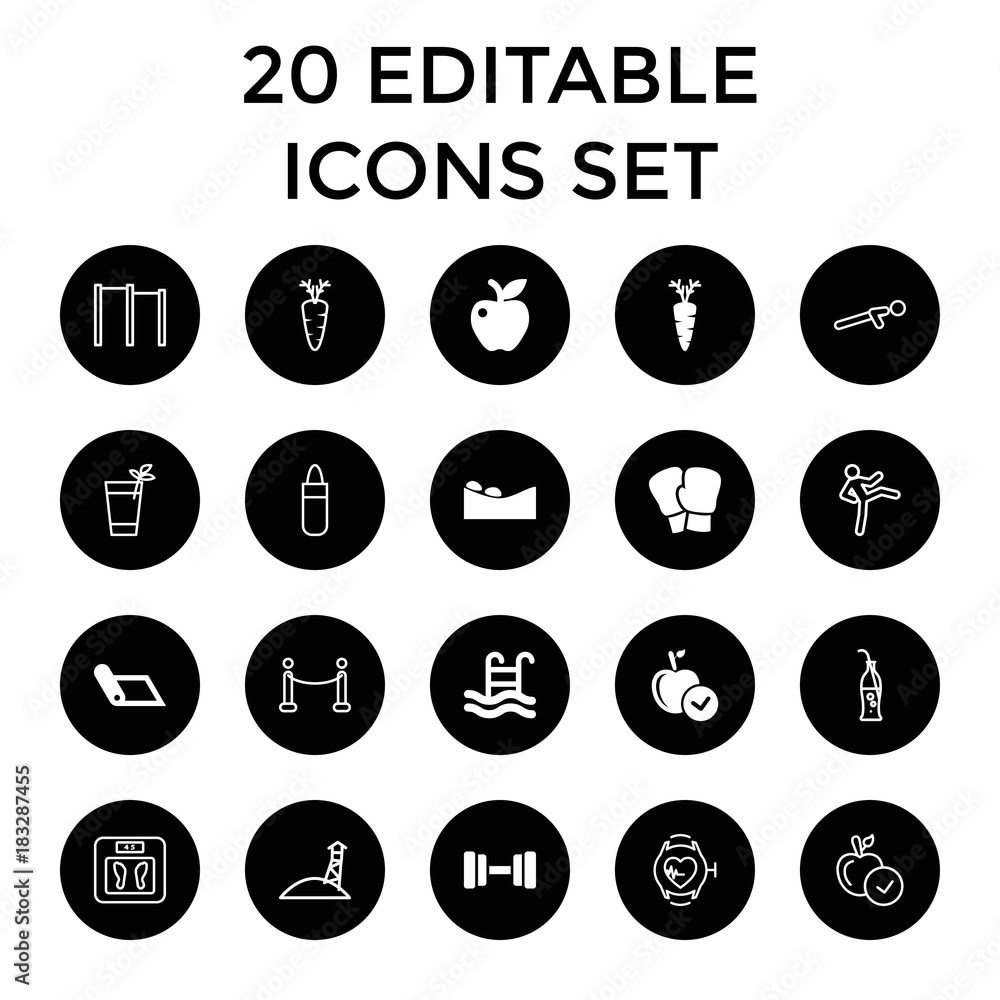 Lifestyle icons. set of 20 editable filled and outline lifestyle icons Lifestyle icons. set of 20 editable filled and outline lifestyle icons