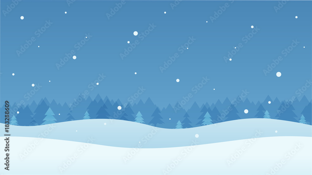 Winter background vector