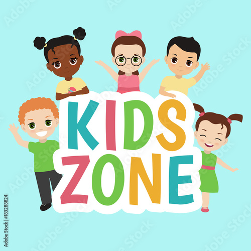 Kids zone banner design.