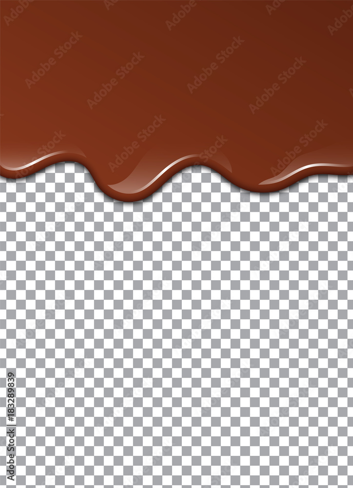 Melted Chocolate Syrup. Sweet Design. Vector illustration. Melted Chocolate Syrup. Sweet Design. Vector illustration.
