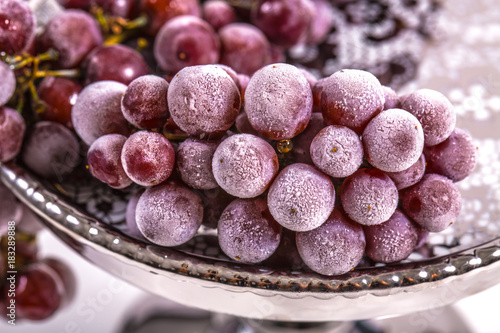Frozen grapes