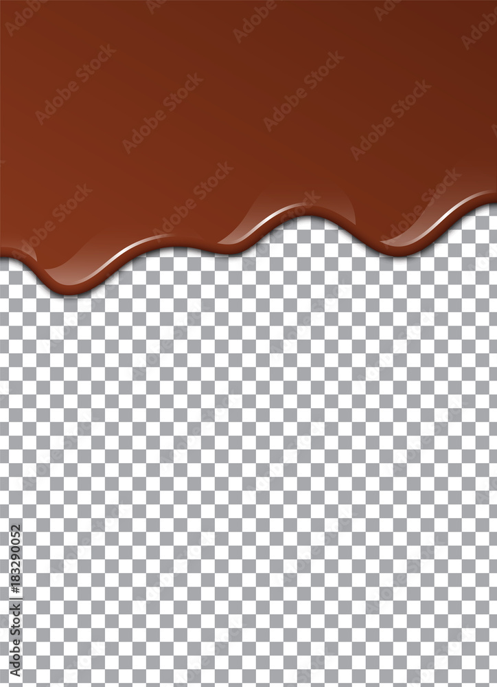 Melted Chocolate Syrup. Sweet Design. Vector illustration. Melted Chocolate Syrup. Sweet Design. Vector illustration.