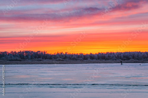 winter sport ice fishing