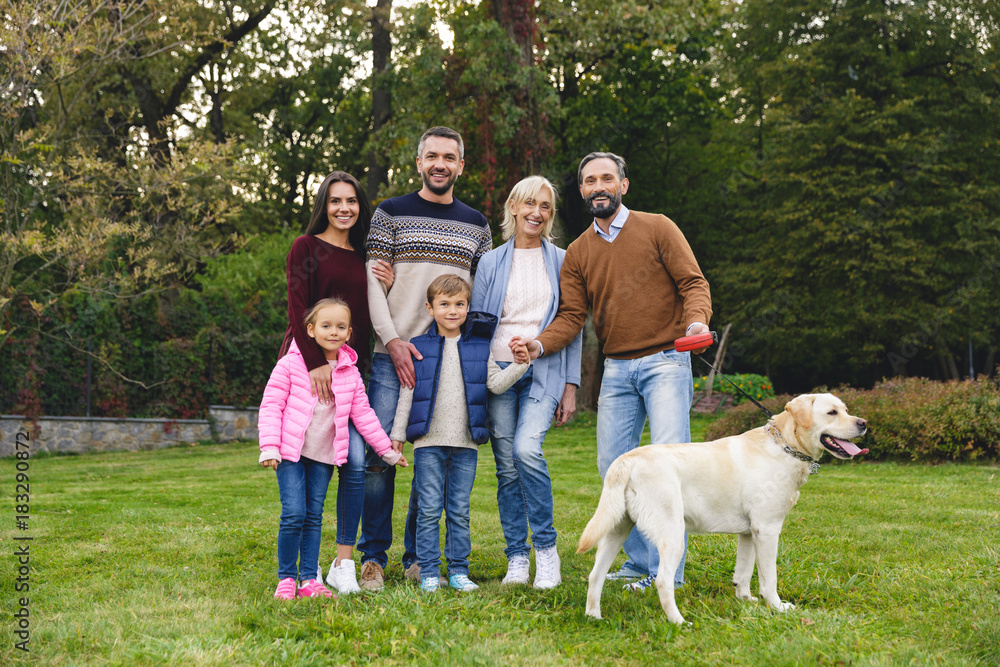 Beautiful big happy family is having fun Beautiful big happy family is having fun