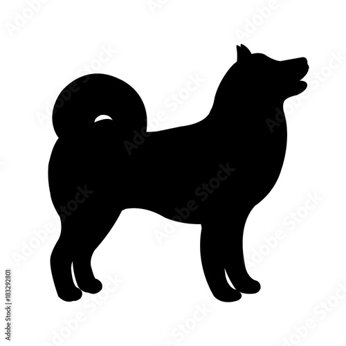 Black Dog Silhouette