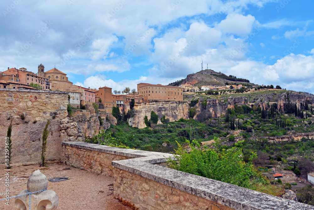 Panorama der Altstadt von Cuenca Spanien
