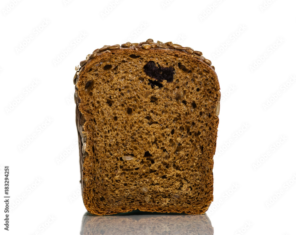 Bread on a white background Bread on a white background