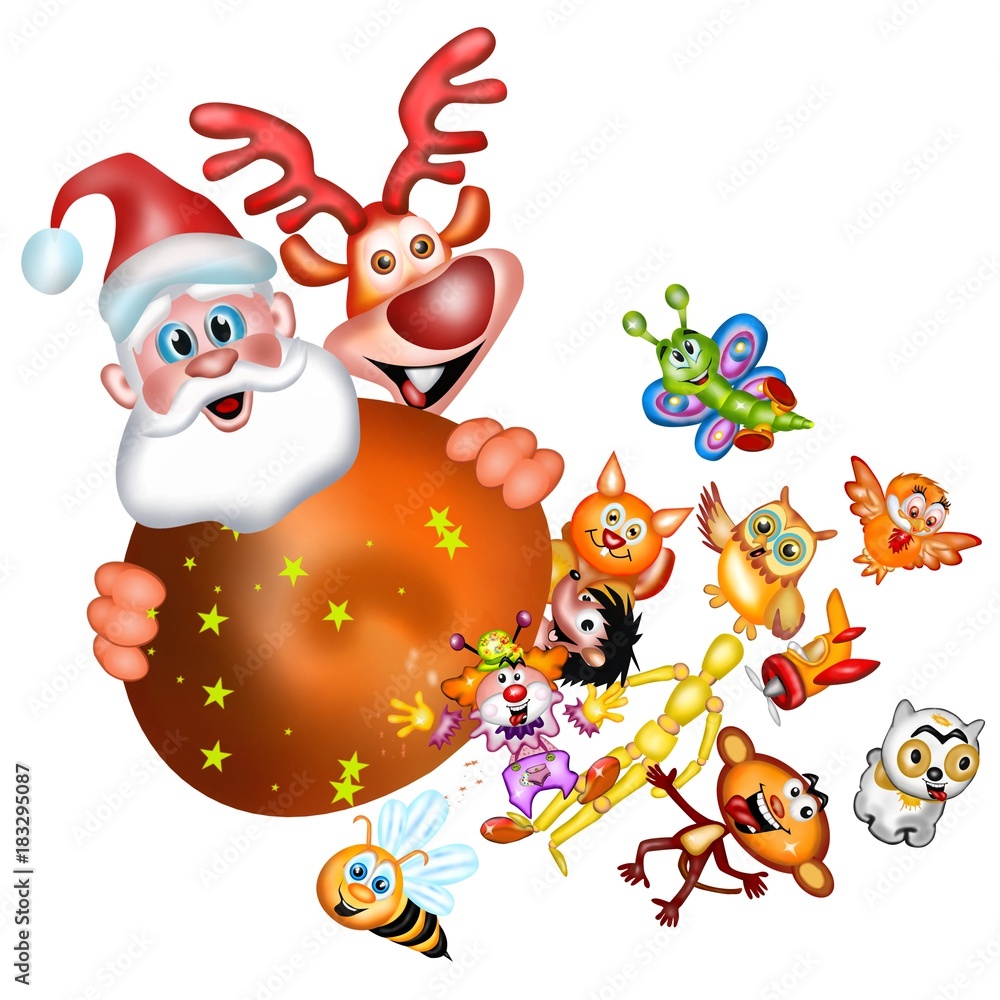 Fototapeta premium sacco di regali per natale