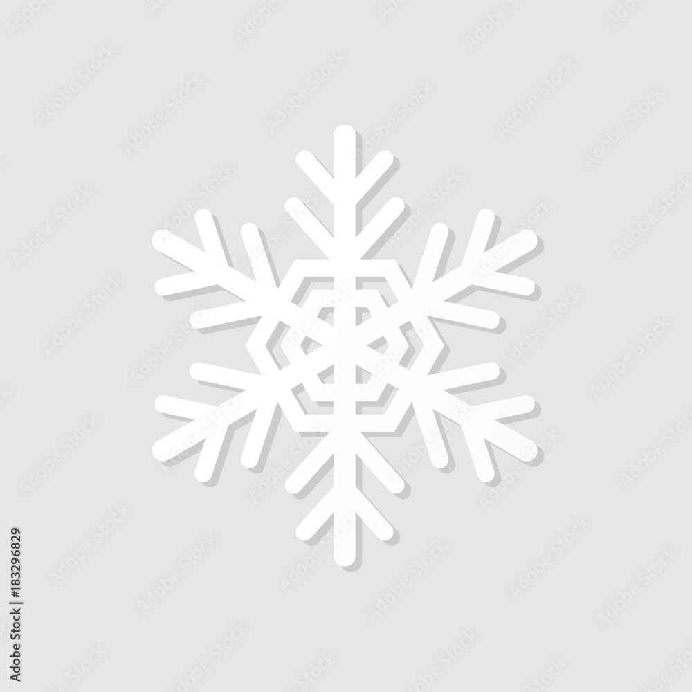 Wite paper snowflake icon Wite paper snowflake icon