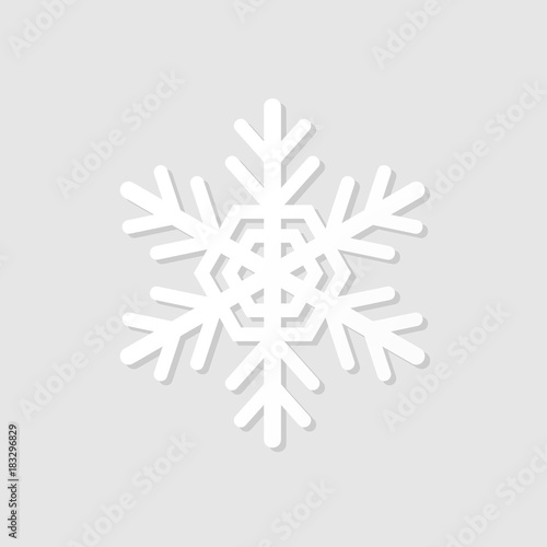 Wite paper snowflake icon